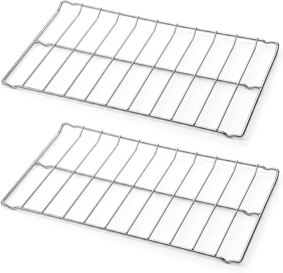 Zonon 2 Pcs 25" Wide Oven Racks Replacements Stove Oven, 25 x 15 Inch 304 Stainless Steel Shelf Grill Rack Compatible with Replace Range Stove