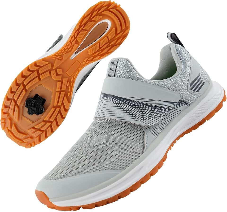 Men's Cycling Shoes Compatible with 2-Bolt SPD Cleats
