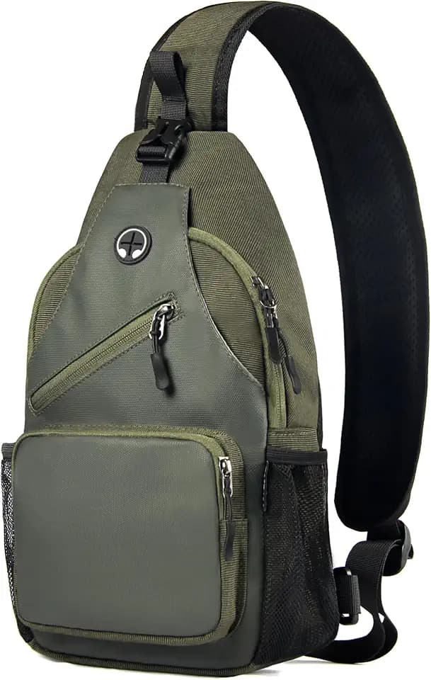 Javolto Crossbody Sling Bag,Small Backpack Men,Hands-Free Shoulder Daypack