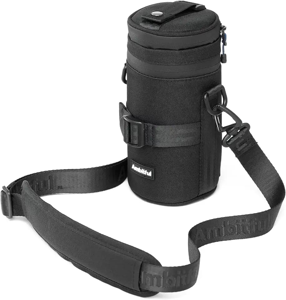 Ambitful 3.15 × 6.10 in Thick Camera Lens Pouch Case, Protection Lens bag