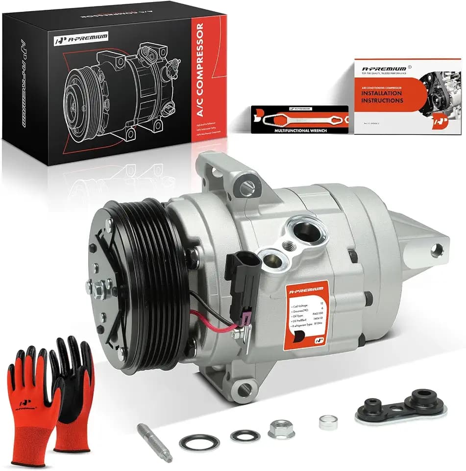 A-Premium Air Conditioner AC Compressor with Clutch