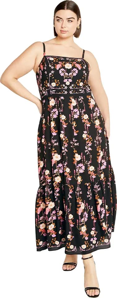 City Chic Women's Plus Size Maxi Dress - Molly Print