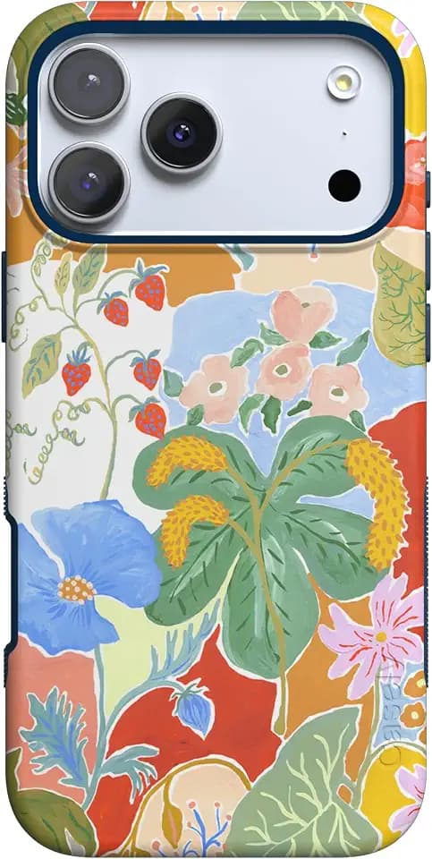 Casely iPhone 17 Pro Case | Botanical Blooms | Floral Patchwork | Bold Protective Design | Compatible with MagSafe