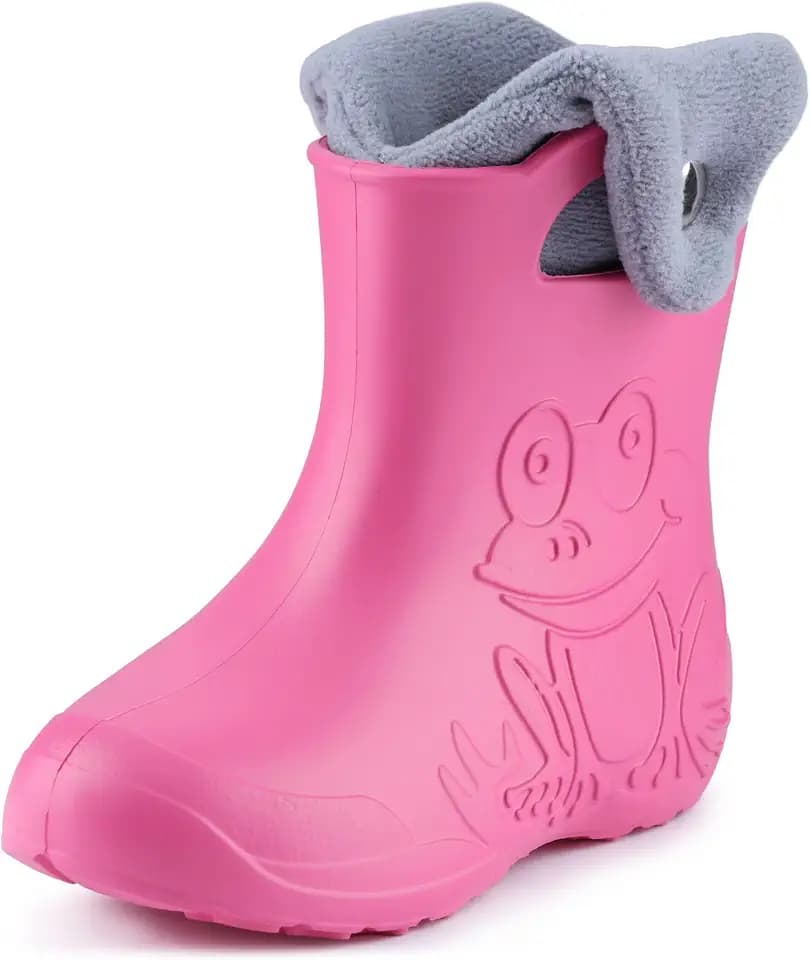 Ladeheid Eva Kinder Jungen Mädchen Gummistiefel Regenschuhe gefüttert Regenstiefel Gummischuhe LA-CA-04