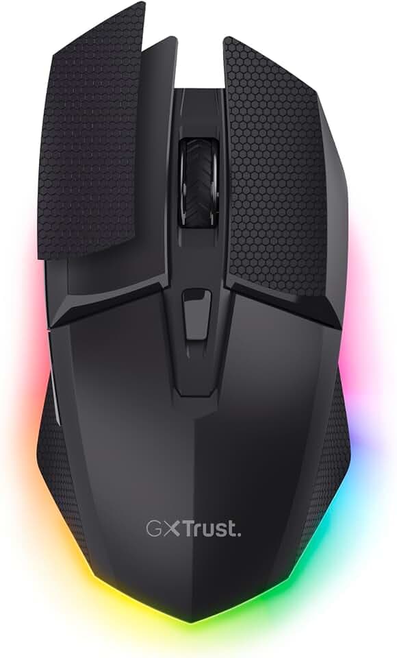 GXTrust Felox+ Kabellose Gaming Maus Bluetooth + 2.4GHz mit Grip Pads