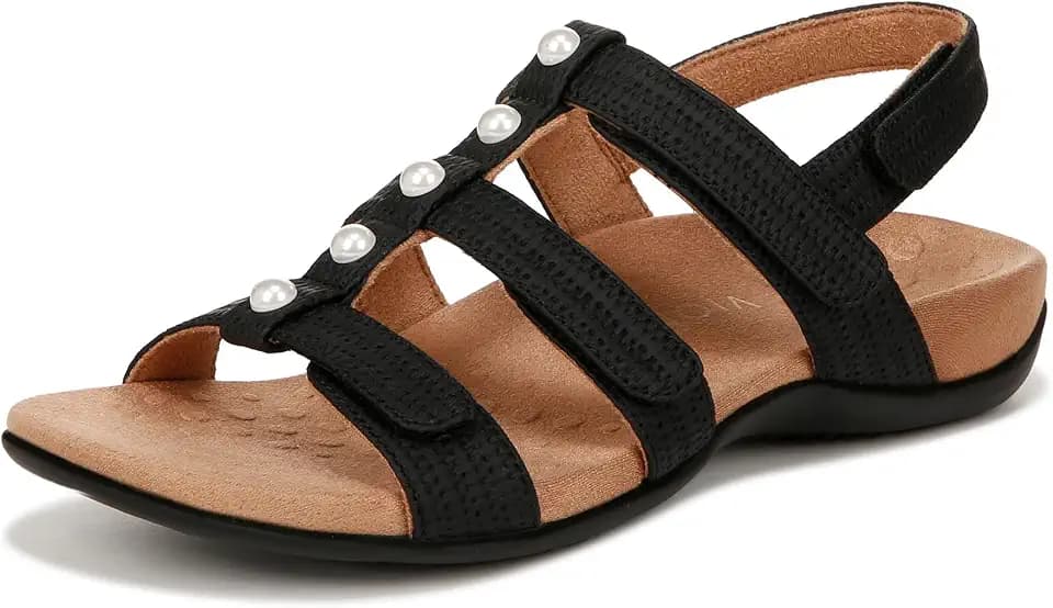 Vionic womens Amber Pearl Ankle Straps