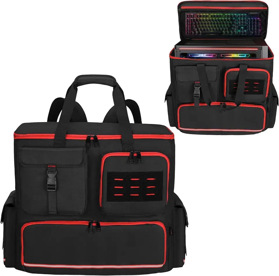 Desktop PC Tower Backpack for ATX/M-ATX Case with Bottom Pad