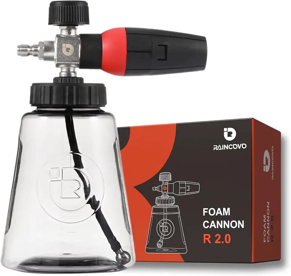 Raincovo Foam Cannon R 2.0 with Wide Mouth and Base, Adjustable Snow Foam