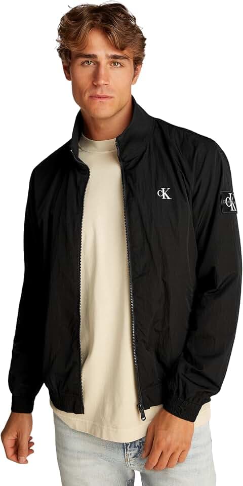 Calvin Klein Herren Unpadded Harrington Jacket J30j327373 Windbreaker-Jacke