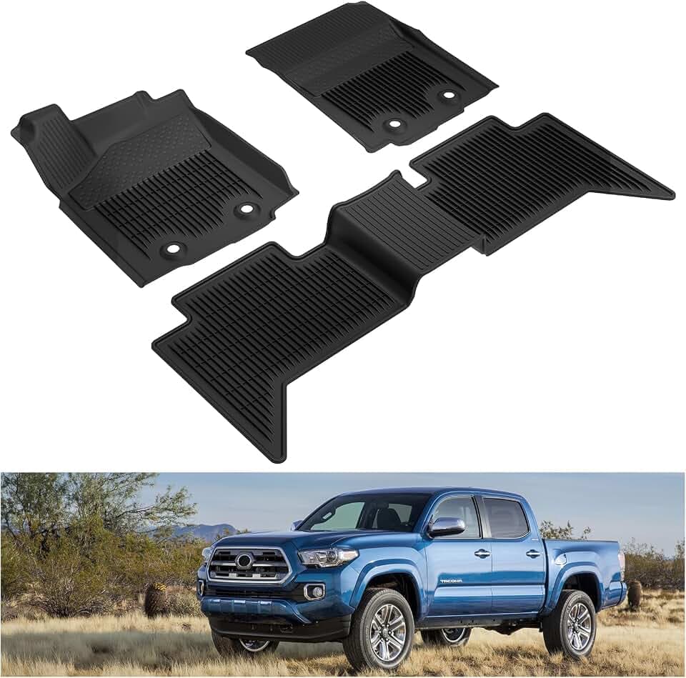 Kiwi Master Floor Mats for 2018-2023 Toyota Tacoma Double Cab Crew Cab