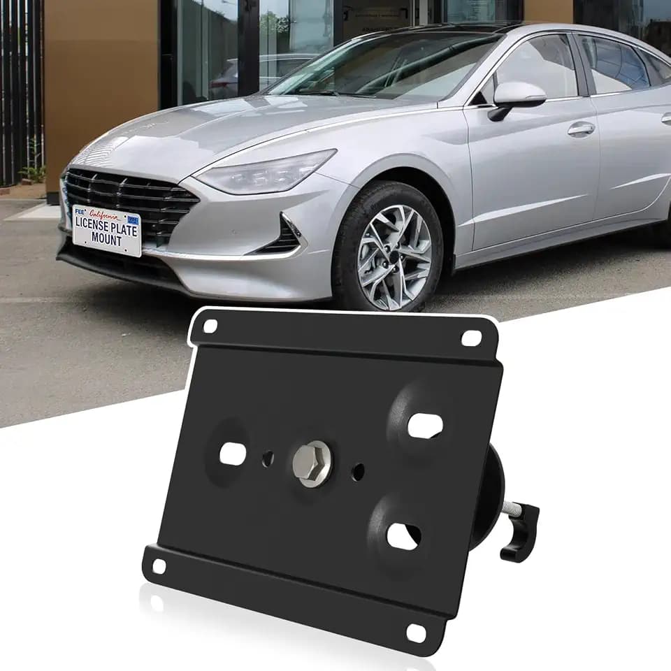 No Drill Front License Plate Frame Fits Hyundai Sonata/Tiburon/Veracruz