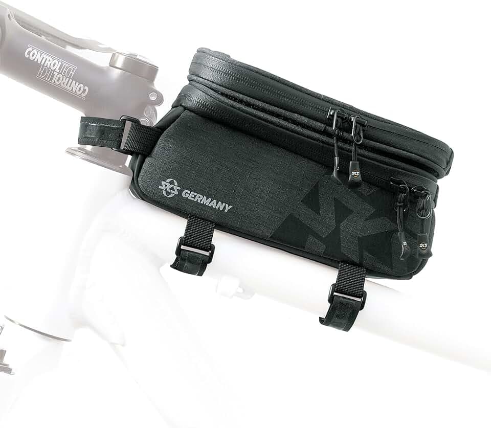 SKS GERMANY TRAVELLER Fahrradtasche (Fahrradzubehör ideal für Trekking- und Cityräder, Tasche aus wasserabweisendem Gewebe, Easy-Zip Reißverschluss, großes Volumen)