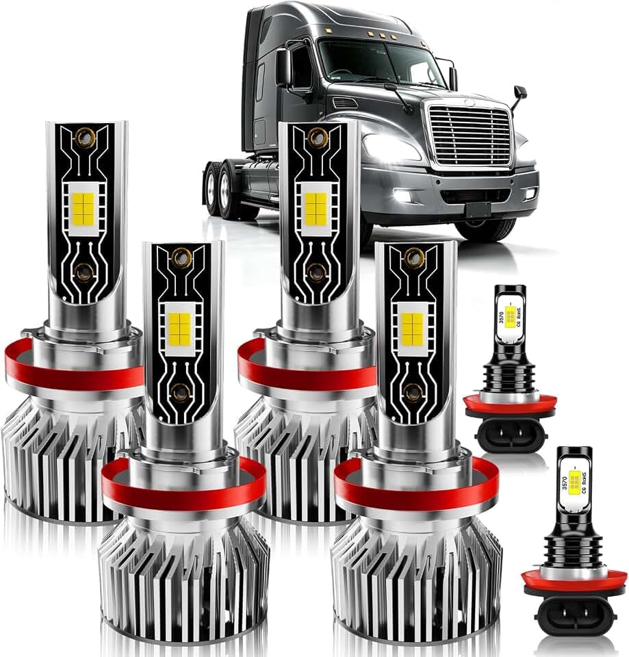 Fit for Freightliner Cascadia 2008-2017 Light Bulb Set- 6Pack