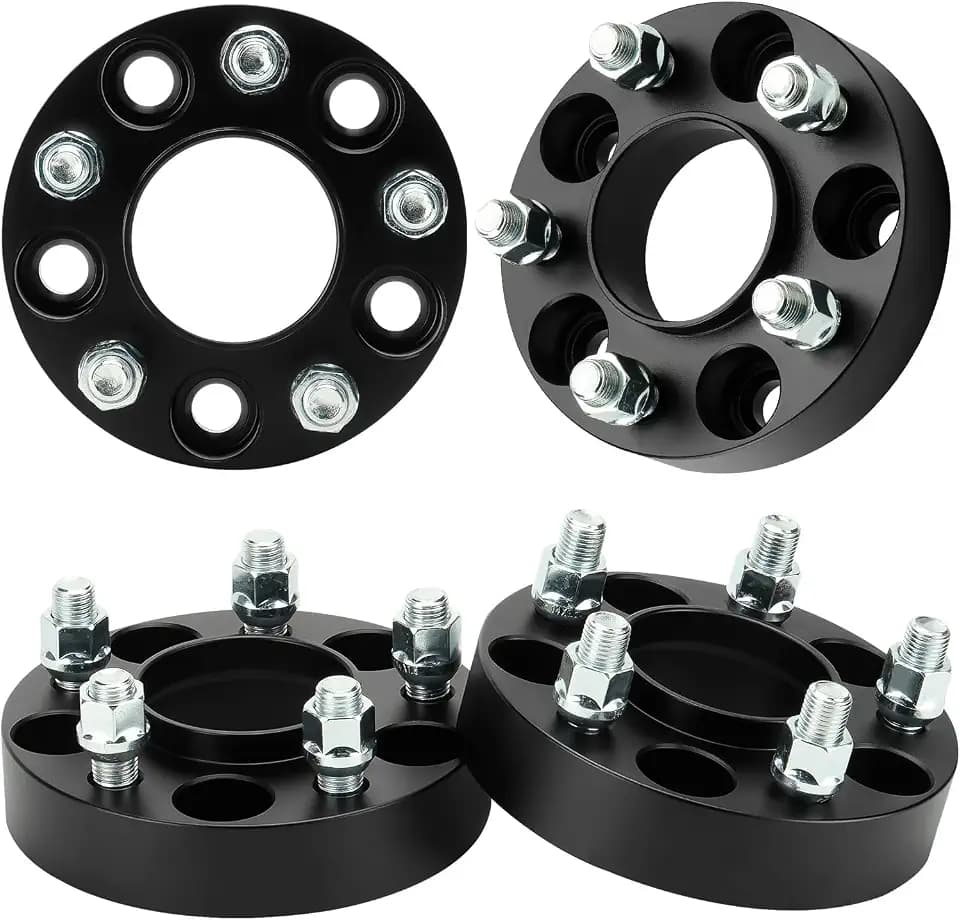Aeagle 5x4.5 Hubcentric Wheel Adapters 1.25" 5x114.3mm for 2015+ Mustang, Forged 5 Lug Wheel Spacers with 14x1.5 Studs 70.5mm Bore 4PCS