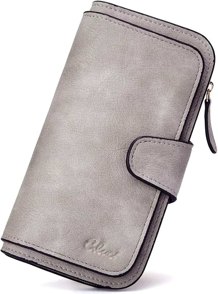 CLUCI RFID Wallet for Women Bifold Wallet with ID Window
