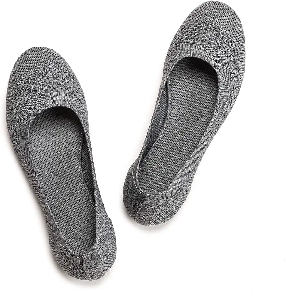 Frank Mully Damen Ballerinas Slip On Knit Kleid Schuhe Pumps Schuhe Runde Zehe