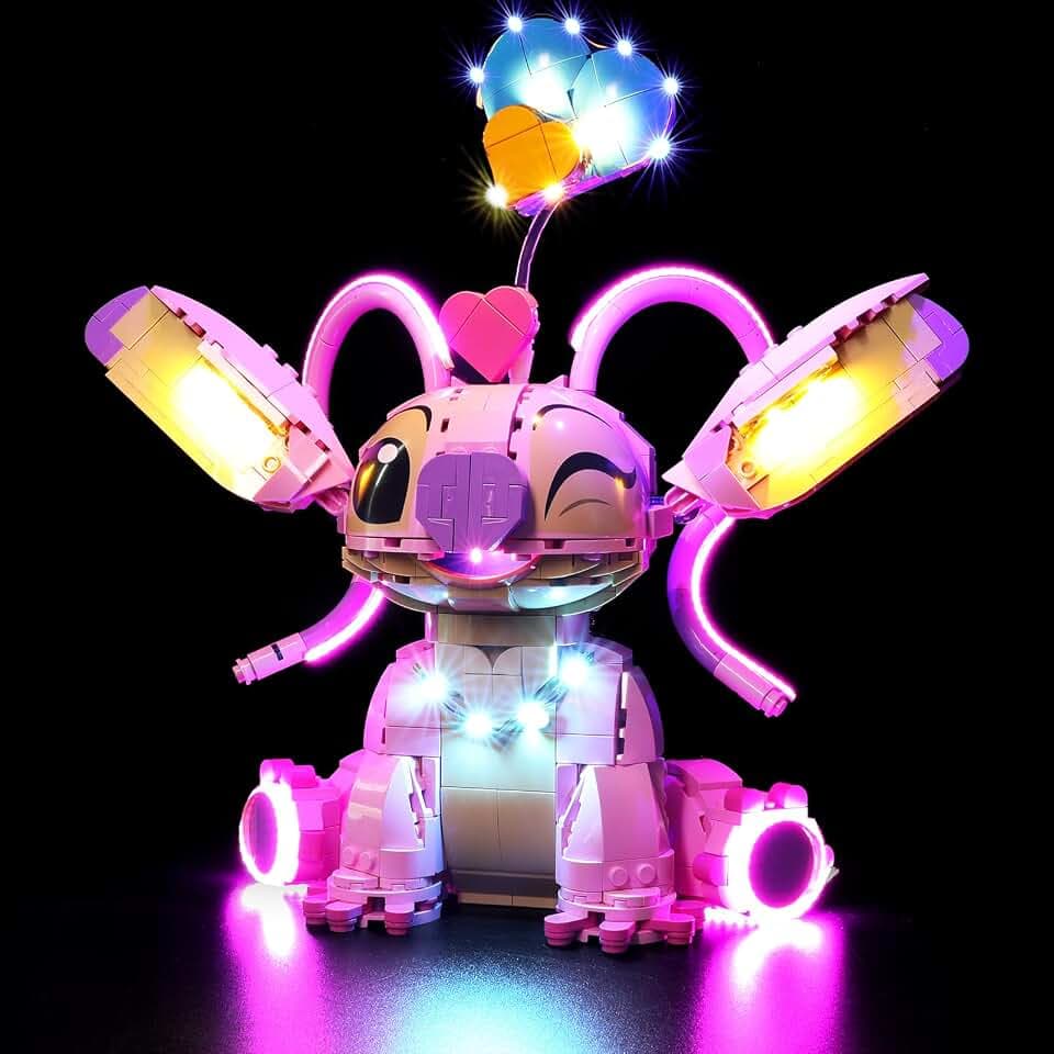 LED Light Kit for Lego Angel 43257 – Compatible with Lego Lilo & Stitch Set, Lighting for Disney Angel Model (NOT Included The Building Set)