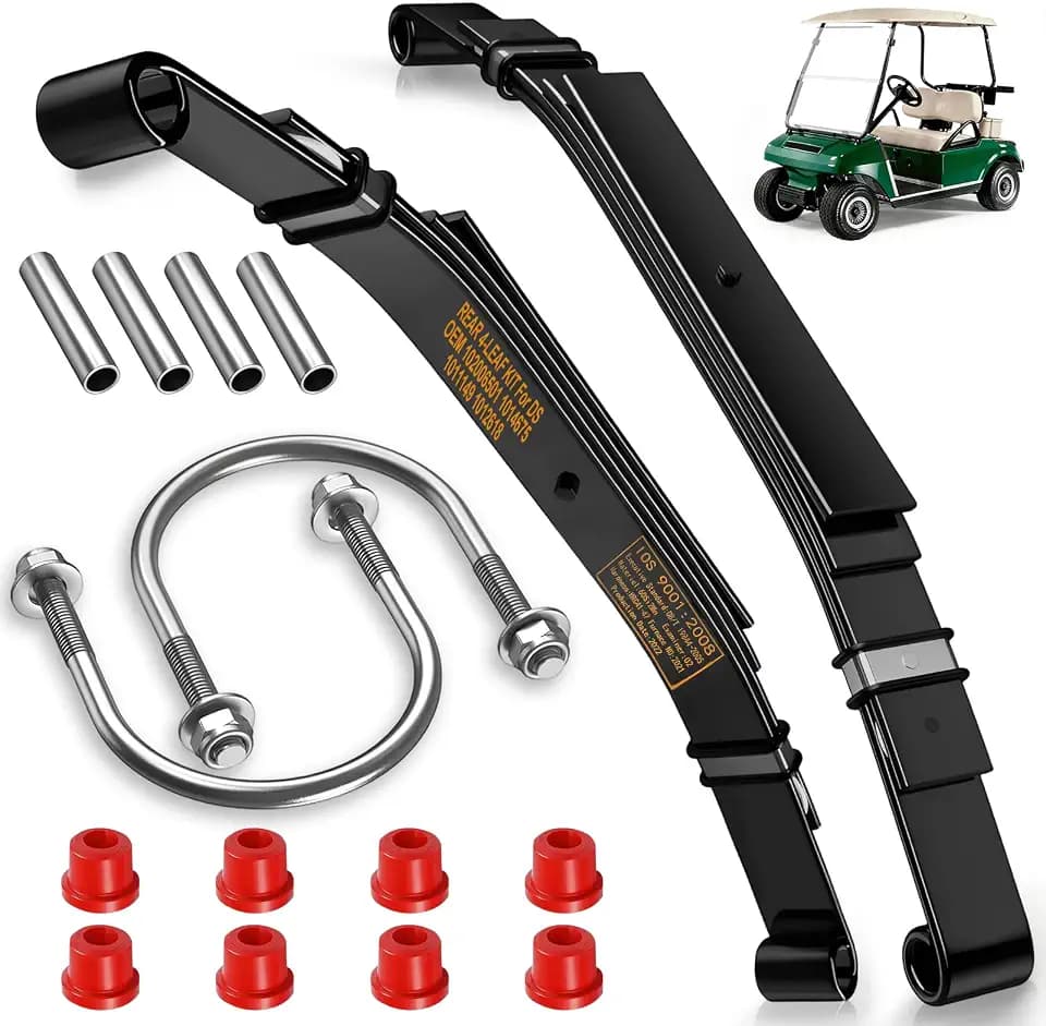 Golf Cart Heavy Duty Rear 4-Leaf Springs for Club Car DS 1981-Up