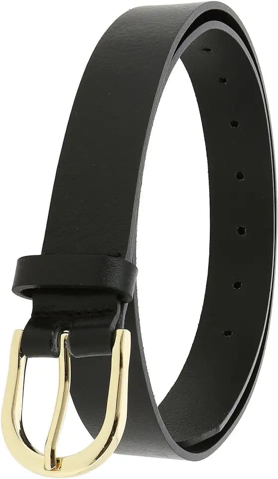 FASHIONGEN - Damengürtel aus pflanzlich gegerbtem Vollnarbenleder, 3 cm breiter ledergürtel, Damengürtel für Jeans, Hosen, RIVOLI