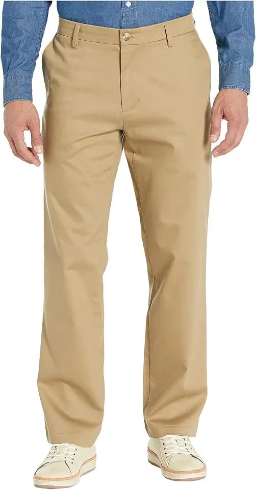 Dockers Mens Straight Fit Signature Lux Cotton Stretch Khaki Pant