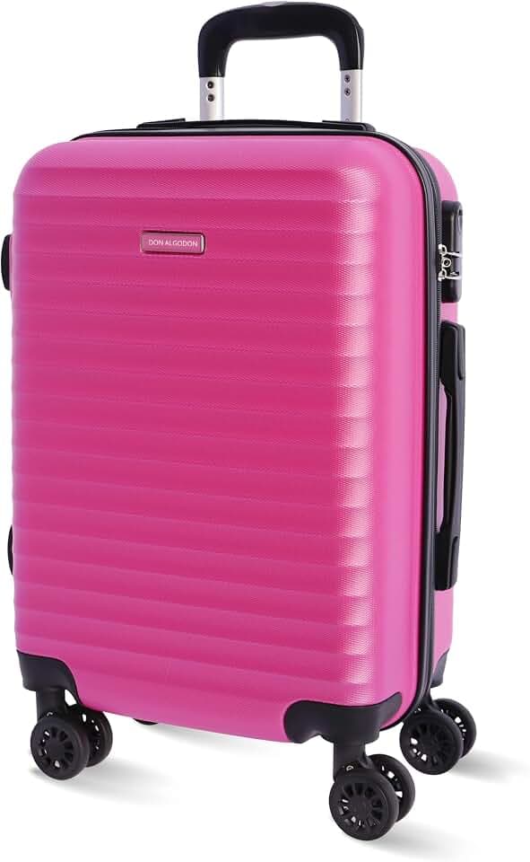 DON ALGODON - Koffer - Handgepäck Koffer 55x40x20 -Reisekoffer mit 4 Rollen 360º leicht- Hartschalenkoffer - ABS - 32 L - Trolley - Carry on Luggage - rollkoffer - Klein & Mittelgroß - Iris