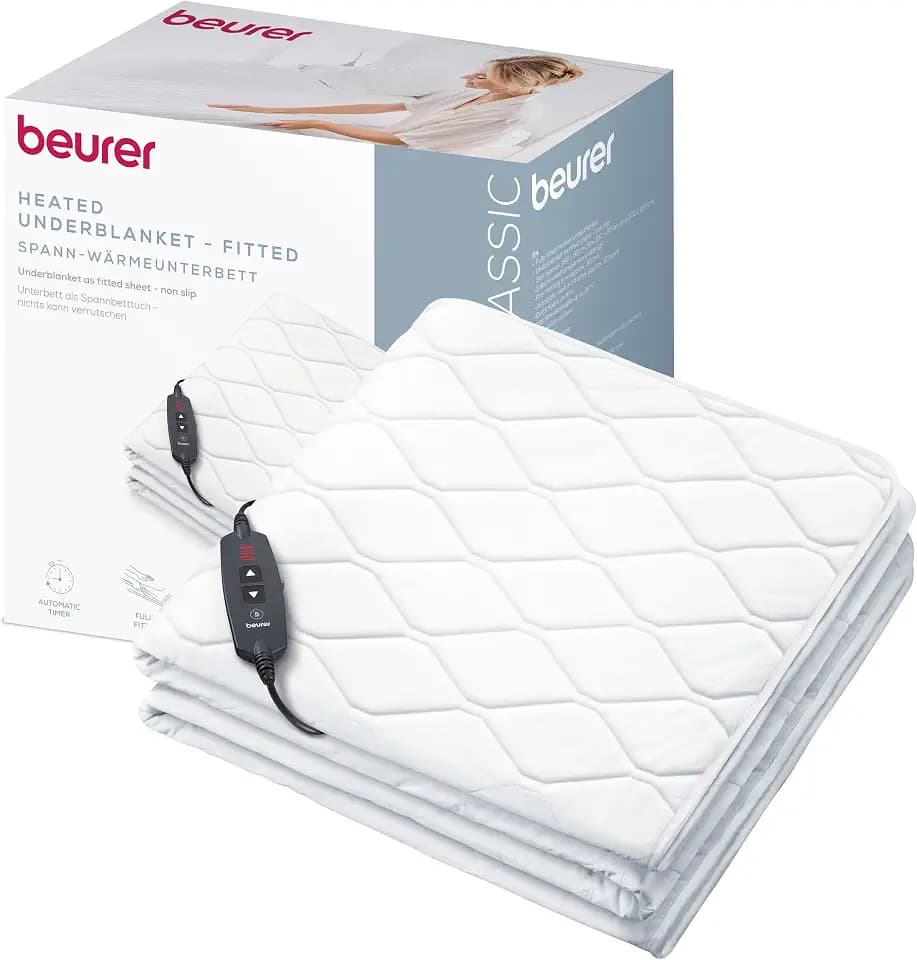 Beurer UB 74 Wärmeunterbett, Wärmedecke in praktischer Spannbetttuch-Form