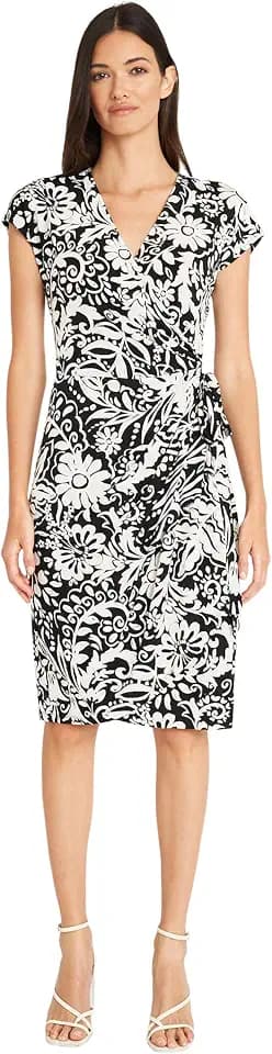 Maggy London Women's Printed Matte Jersey Wrap