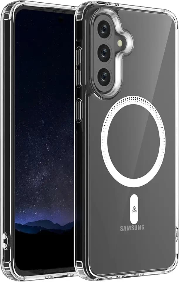ONES Magnetic for Samsung Galaxy A56 5G / A36 5G Slim Case, Compatible with Magsafe, Military-Grade Drop Guard, Anti-Yellowing, Shockproof Cover for A56 5G / A36 5G, Scratch-Resistant, Transparent
