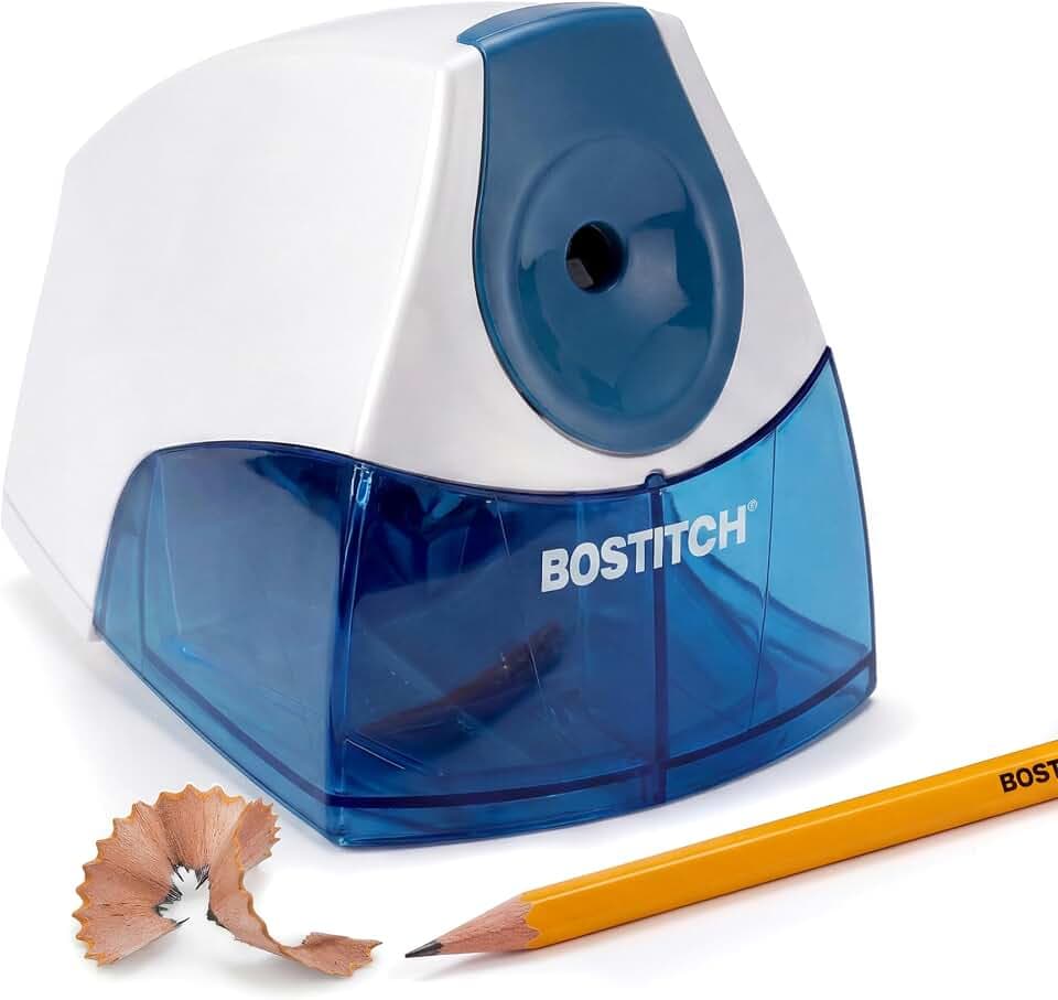 Bostitch Electric Pencil Sharpener, Standard Pencils, Blue
