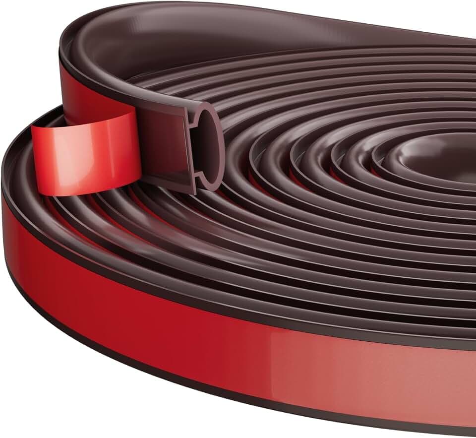 Türdichtung Dichtungsband Selbstklebend,8M Braun D-Profil Tür Dichtband