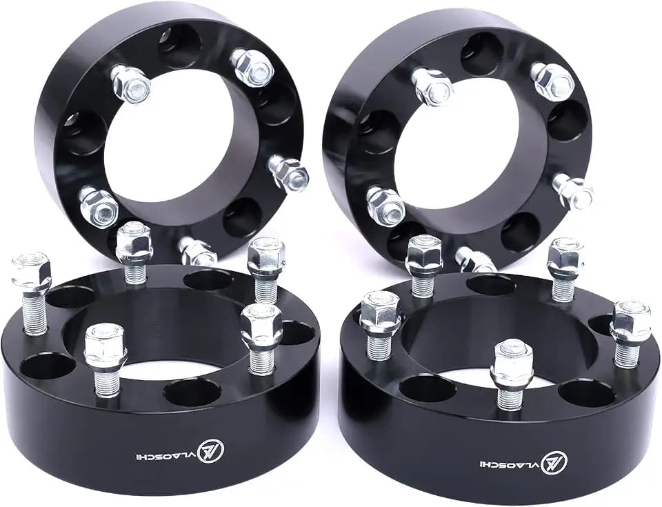 Black Forged 5x5.5 to 5x4.5 Wheel Adapters 2 Inch with 1/2" Studs Compatible with Dodge F-ord 5 Lug 5x139.7 to 5x114.3 for 1994-2001 R-AM 1500 | 1975-1996 F150 | 1976-1986 CJ5 CJ7 - Pack of 4
