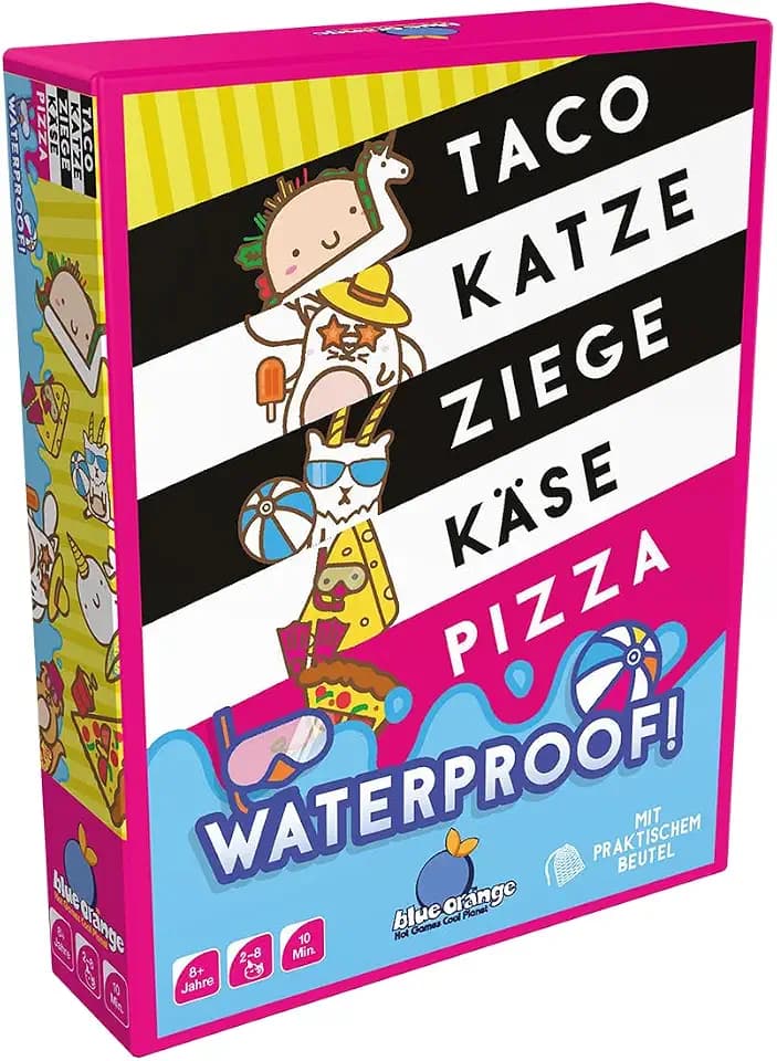 blue orange, Taco Katze Ziege Käse Pizza Waterproof, Partyspiel, Deutsch