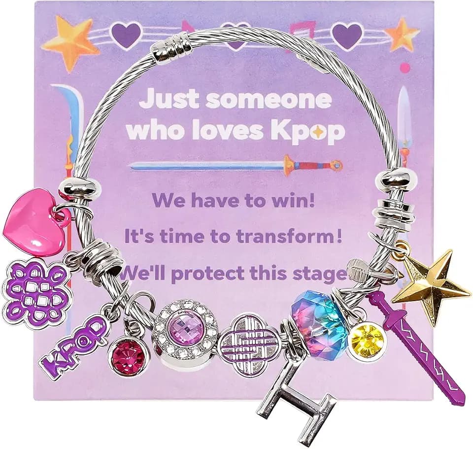 AICase for Kpop Bracelets Merch Gifts Toys Stuff Inspired Bracelets Friendship K_Pop Outfit Cosplay Costume Merchandise Jewelry Gifts for Fans Women Birthday Christmas Stocking