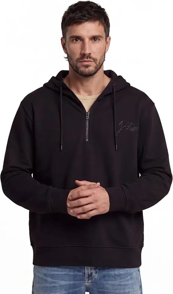 G-Star Herren Script Half Zip HDD Sw Hooded Sweatshirt