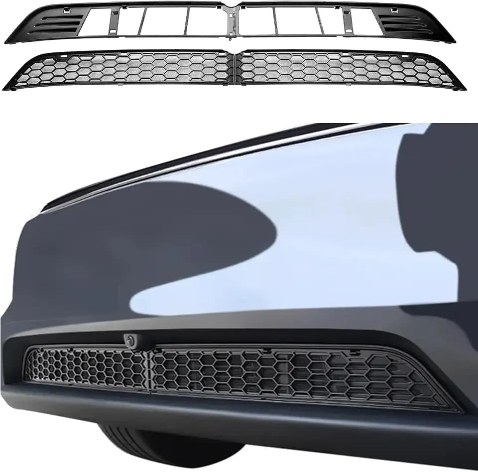 Front Grille Mesh Inserts for Tesla New Model Y Juniper 2025-2026, Front Air Inlet Vent Grille Cover Replacement for New Model Y Juniper Accessories (Not fit 2026 Performance)