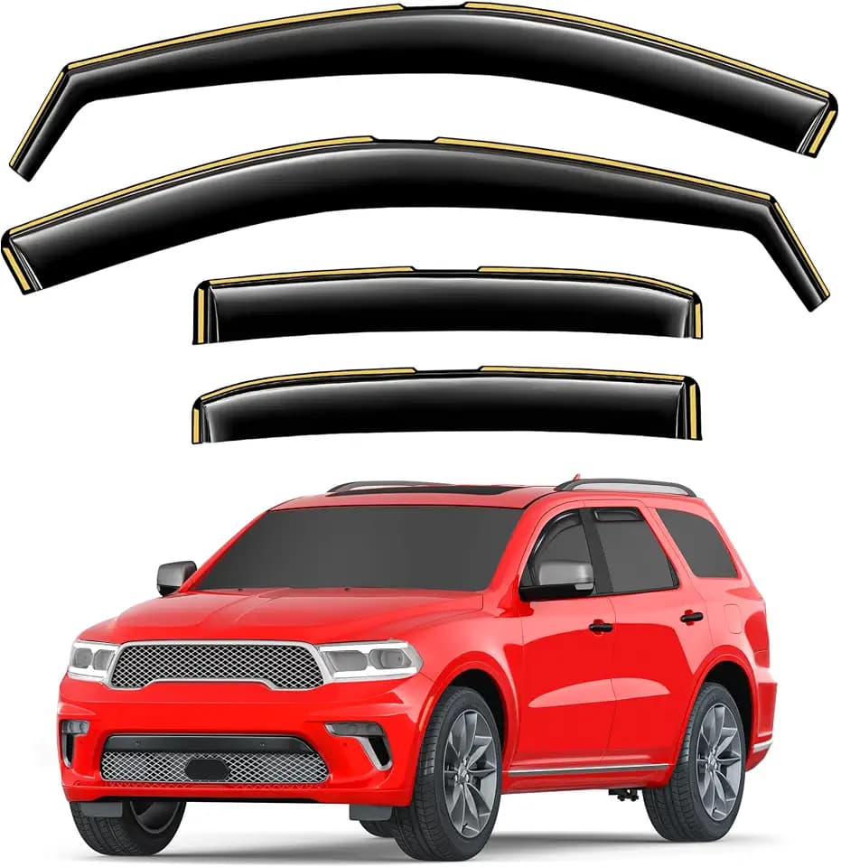 in-Channel Window Visors Rain Guards for Dodge Durango 2011-2026