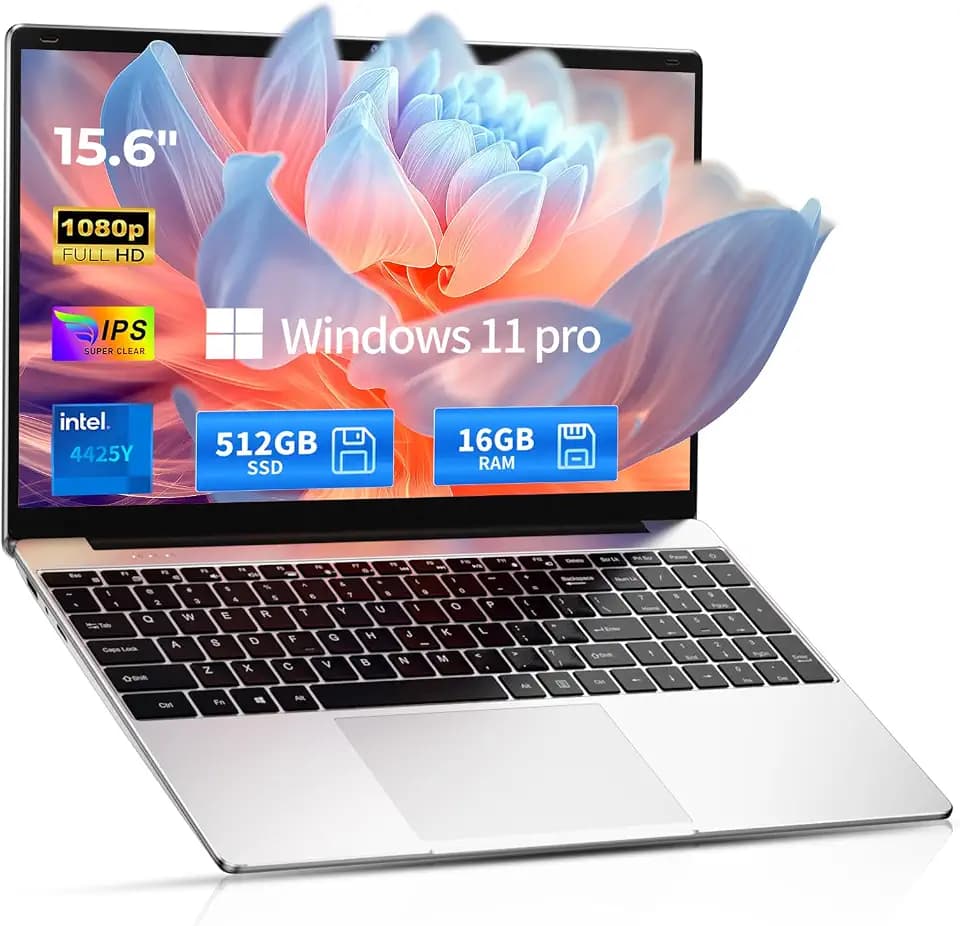 2026 Windows 11 Pro Traditional Laptop Computer, 16GB RAM 512GB SSD for Business Student School College, 15.6" FHD IPS Display, Lightweight Portable, 4H Battery, 3.5 lbs