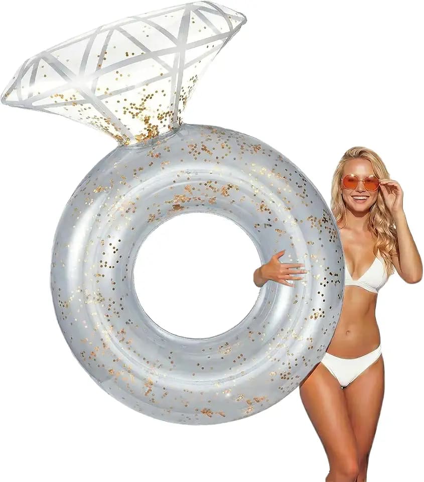Zeraty Bachelorette Party Inflatable Pool Floats Diamond Rings for Adults