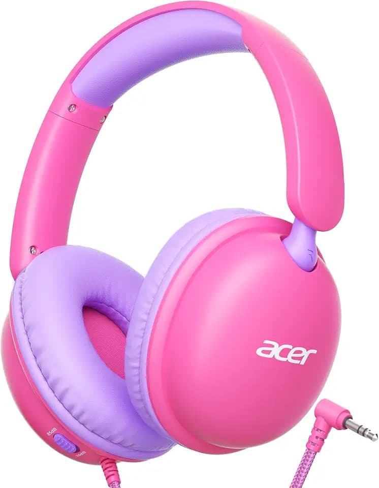 Acer OHW355 Kids Headphones with Cord for School,Over Ear Wired Headphones
