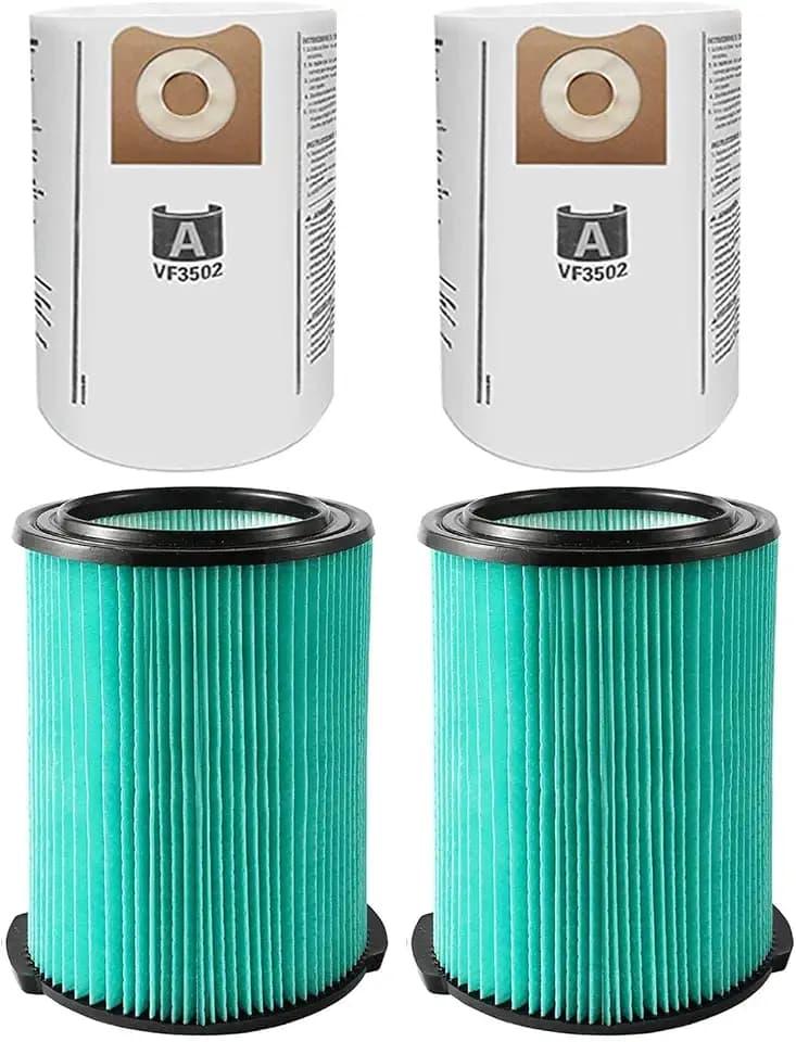 2 Pack VF6000 Replacement Filter for Ridgid 5-20 Gallon Wet Dry Vacuums