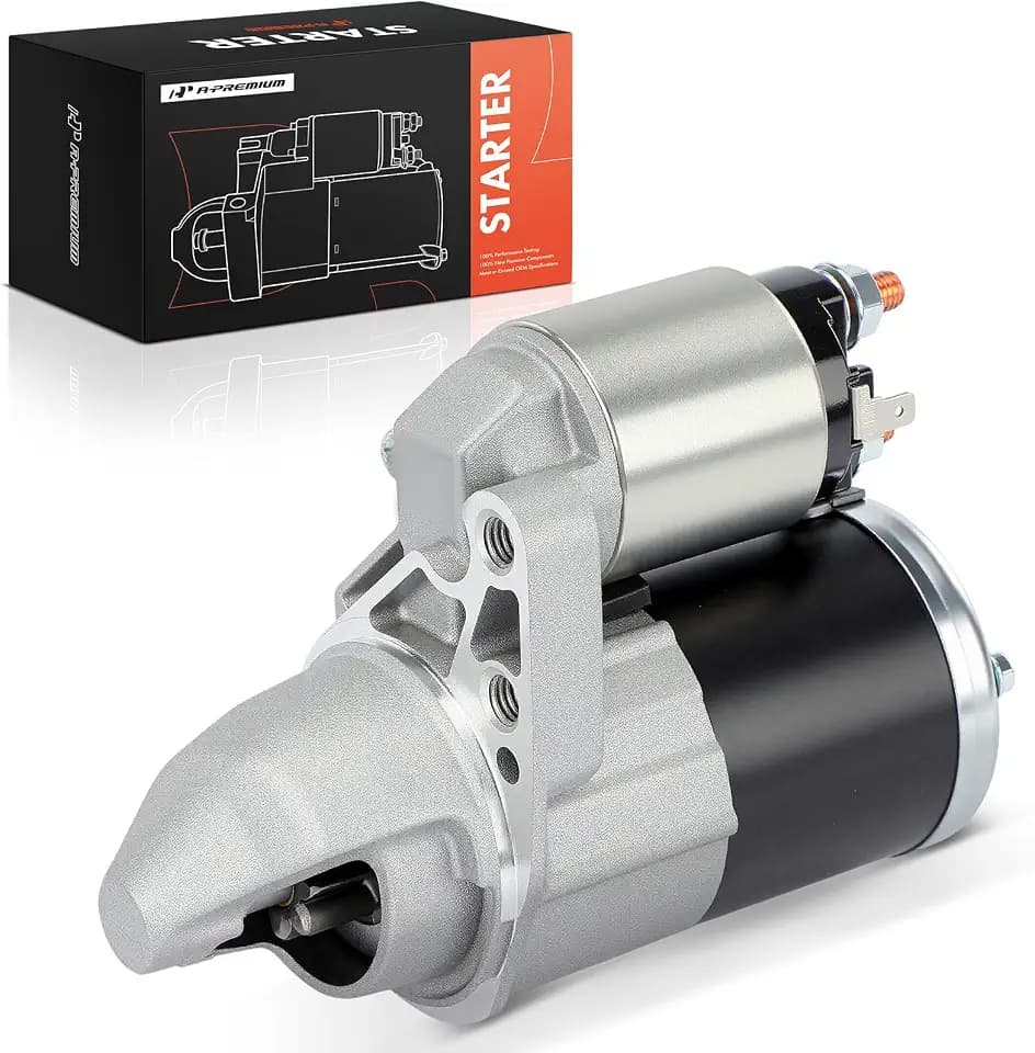 A-Premium Starter Motor, 12V 1.2KW 8 Teeth Clockwise