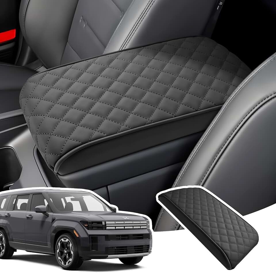 Center Console Armrest Cover for 2024 2025 2026 Hyundai Santa Fe