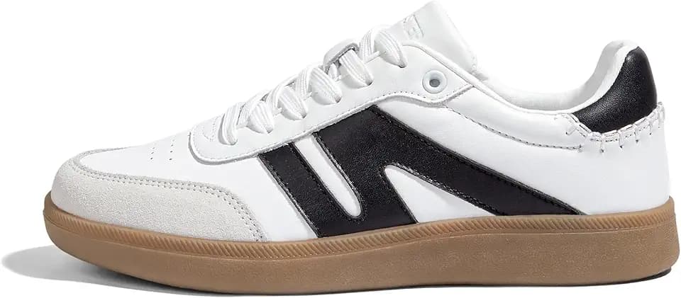 LUCKY STEP Women Retro Gum Sole Fashion Sneakers