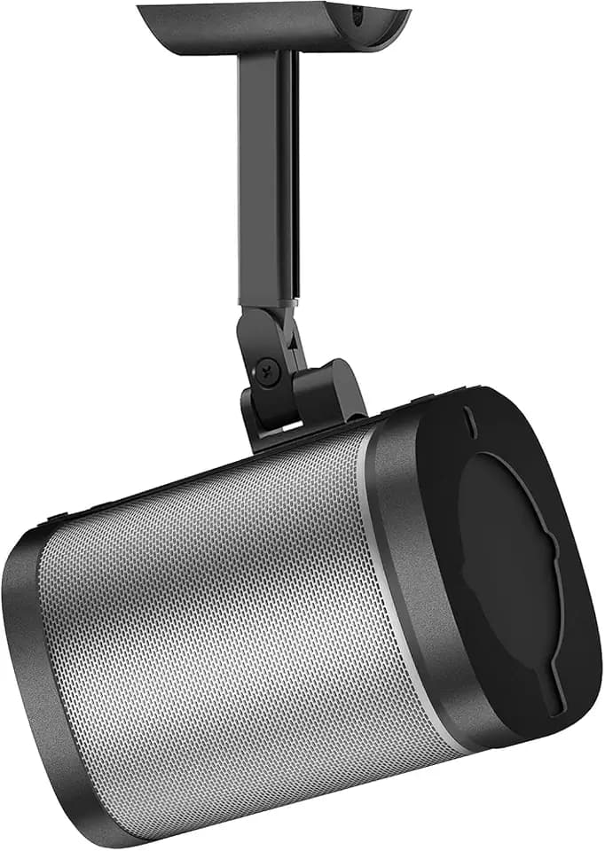notiela Wand und Deckenhalterung für Sonos One, One SL & Play:1 – schwenkbare und neigbare Lautsprecherhalterung, verstellbare Halterung in Schwarz für Sonos One/SL/Play:1 Lautsprecher