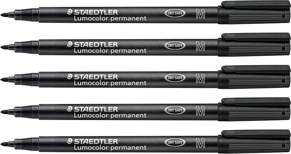 STAEDTLER Lumocolor 317 Permanent Universalstift – Schwarz, M
