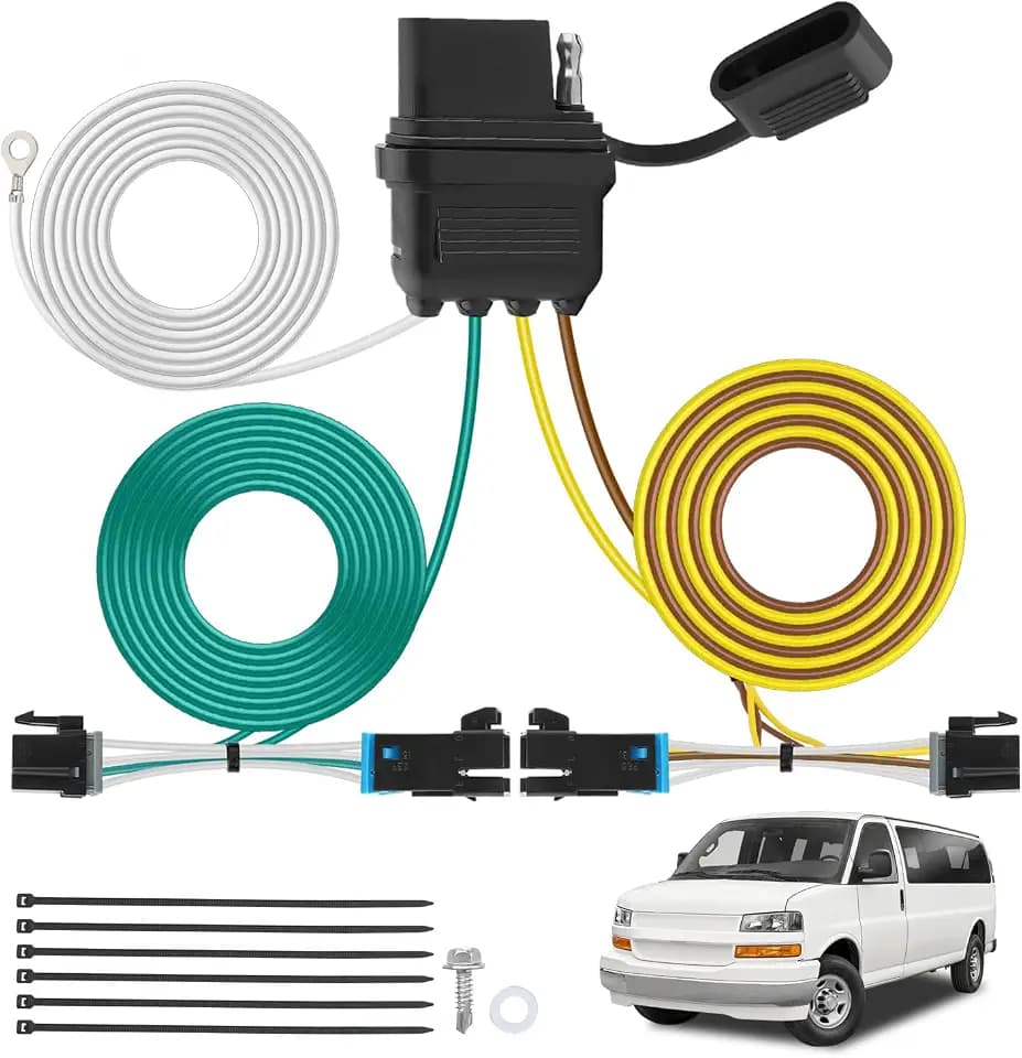 Nilight 4 Pin Trailer Wiring Harness 55540 Vehicle Side