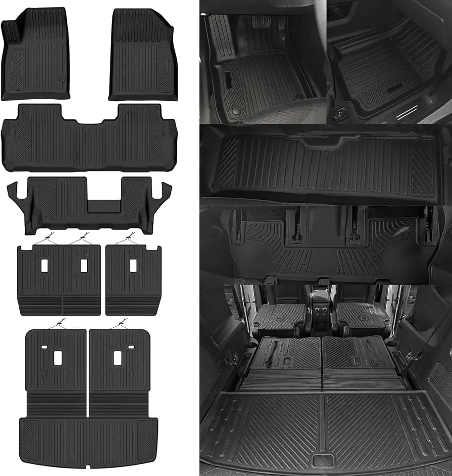 Custom Fit Floor Mats for 2017-2023 GMC Acadia 7 Seats/Bench Seat