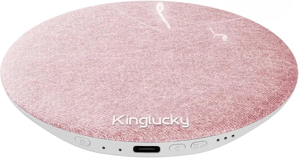 Kinglucky Mini Bluetooth Pillow Speaker, Pink