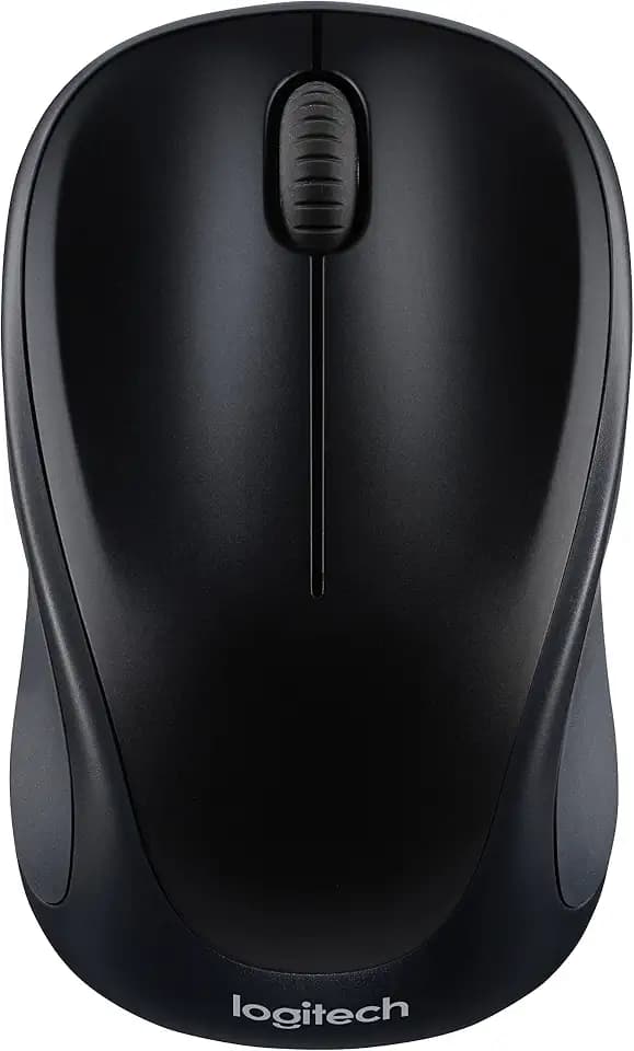 Logitech M317 Compact Ambidextrous 2.4 GHz Wireless Mouse - Black