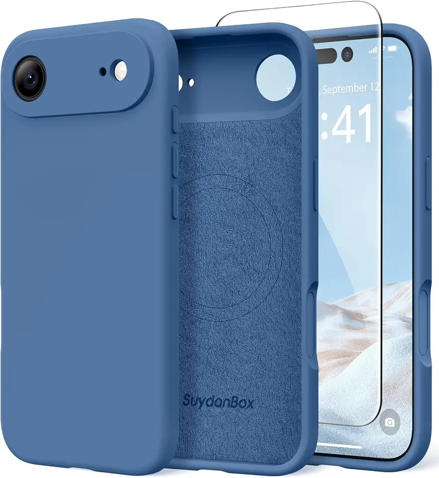Magnetic for iPhone Air Case Silicone Lake Blue